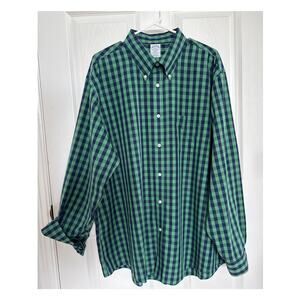 Brooks Brothers Regent the original polo shirt, navy and green cotton XXL